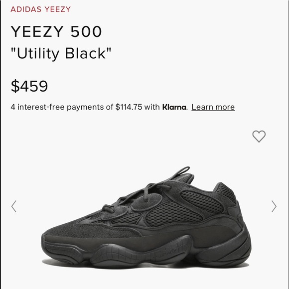 Yeezy 500 Utility Black size 7 - Picture 6 of 6